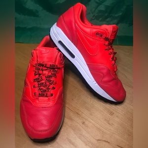 Nike Women’s Air Max 1 SE Bright Crimson Sneaker Size 8
